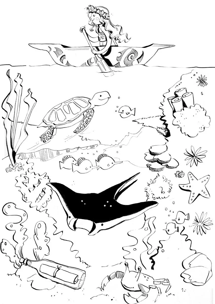 Tropical Reef | Colouring Page