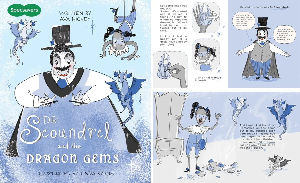 Winning stories from the Specsavers Children’s Short Story Competition 2025 illustrated by Irish artist Linda Byrne