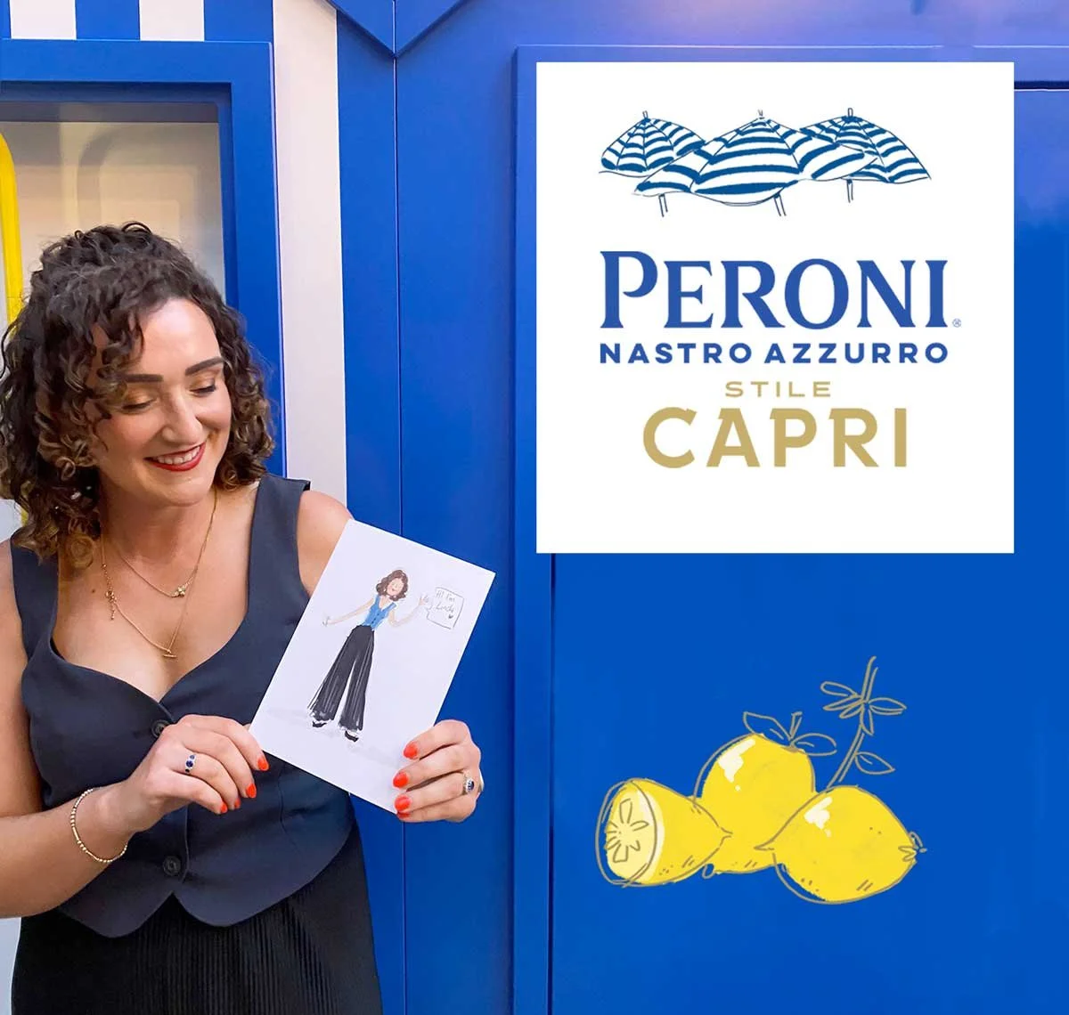 Linda Byrne creating live illustrations at Dublin events and celebrations