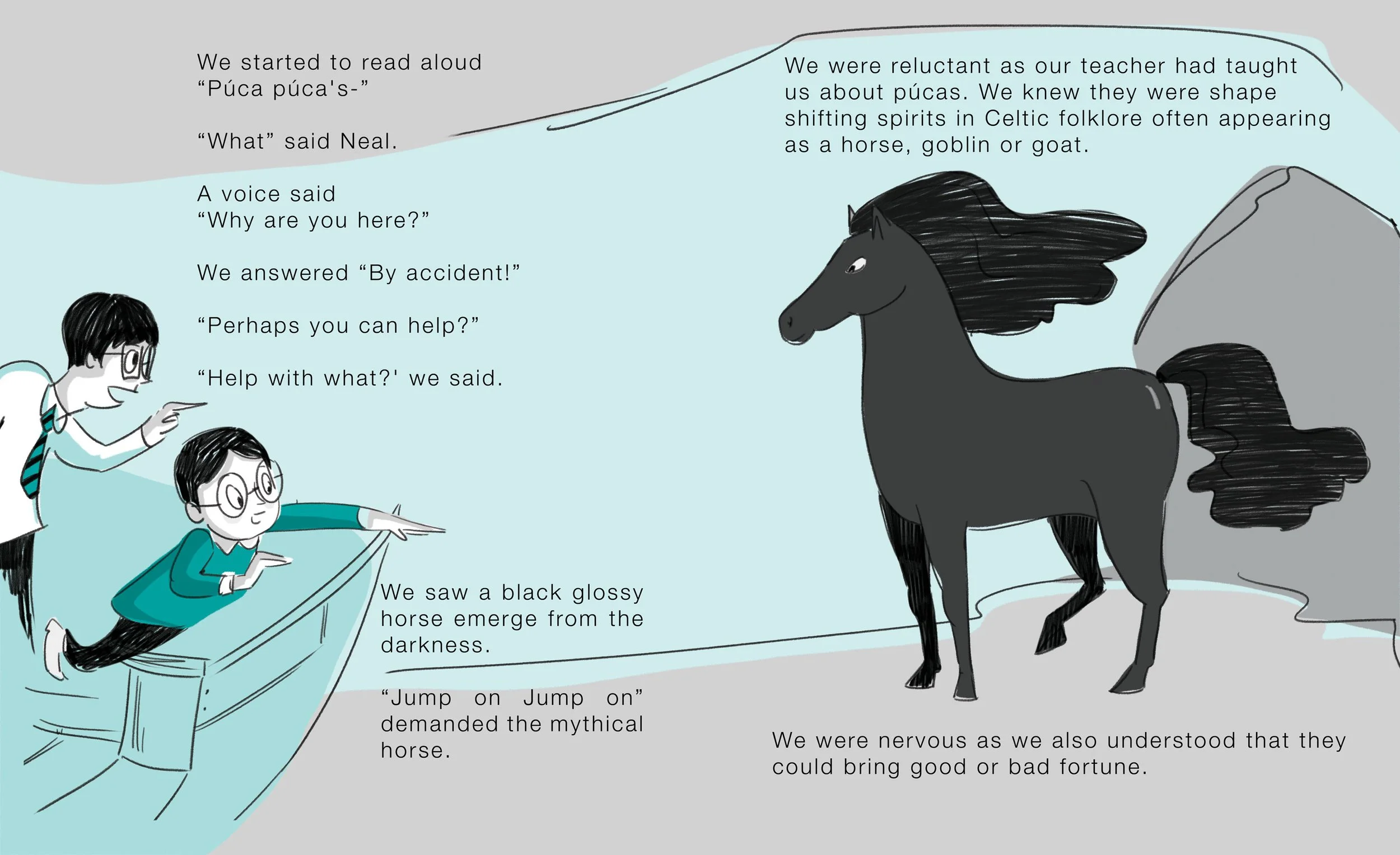 Illustrated book covers created for the Specsavers Children’s Short Story Competition winners at the An Post Irish Book Awards 2025 Charles Gallagher