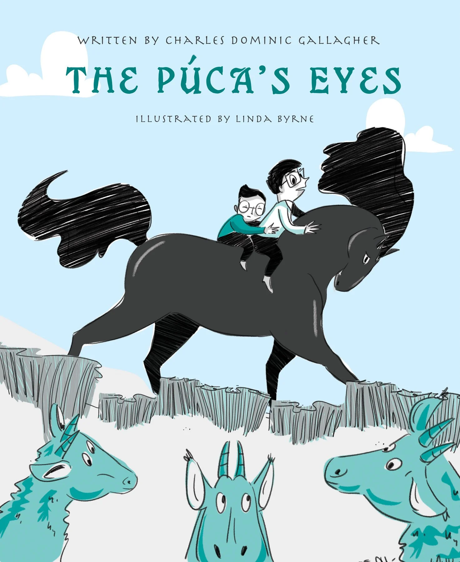 Illustrated book covers created for the Specsavers Children’s Short Story Competition winners at the An Post Irish Book Awards 2025 Charles Gallagher