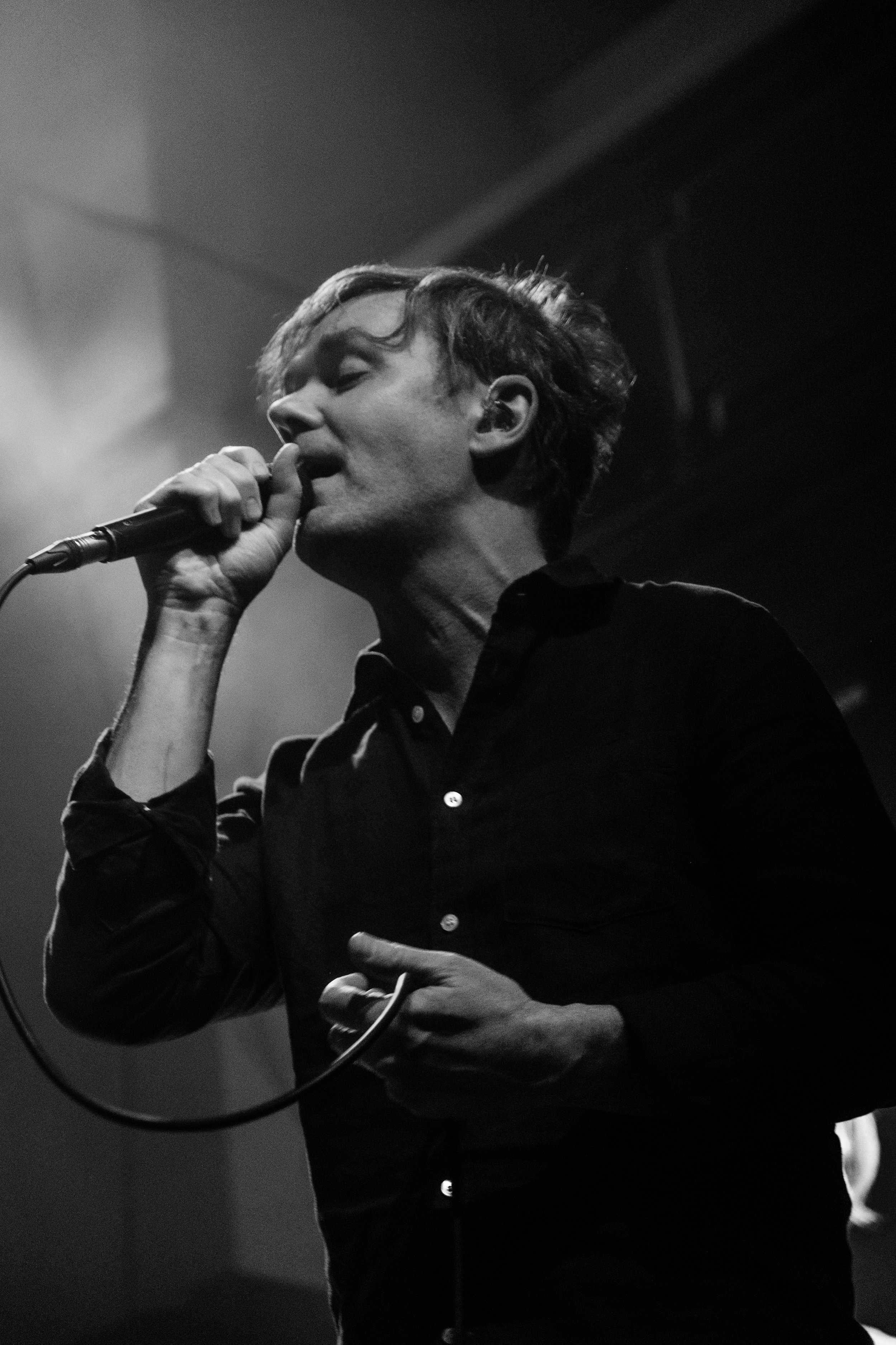 Roddy Woomble of Idlewild performing at St Lukes, Glasgow. October 2025. Shot by Mark Cameron