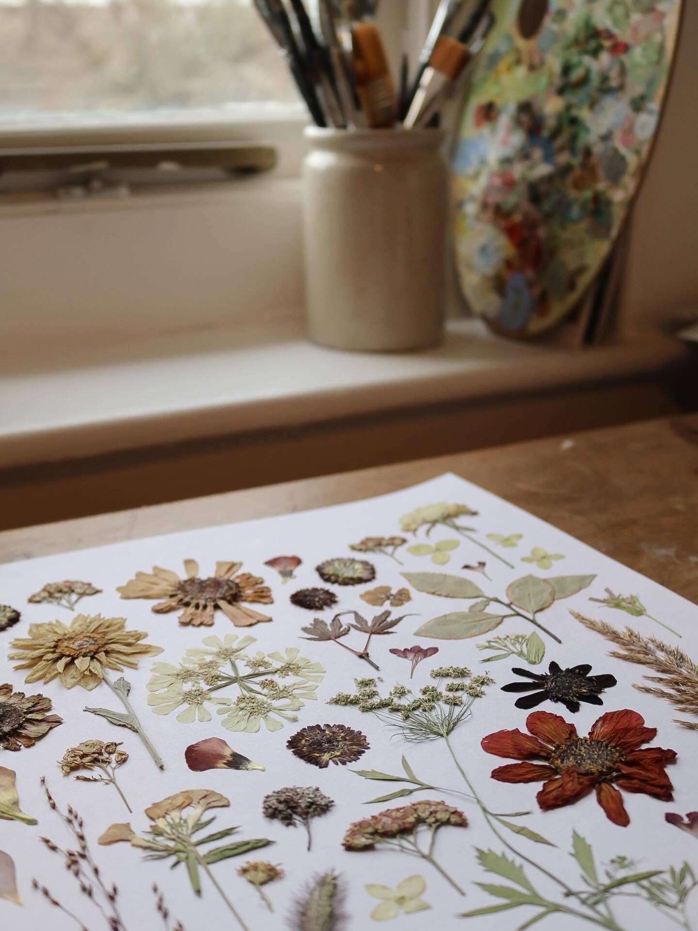 Pressed wedding flowers for M&amp;M ❤️