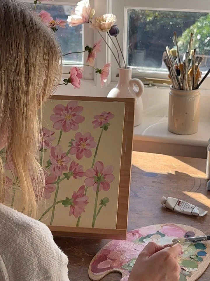 A special commission in the making! and a Dahlia appreciation post 🌸🎨

Using the most beautiful Rhubarb and Custard Dahlias from @littlepinkgarden 😍😍😍