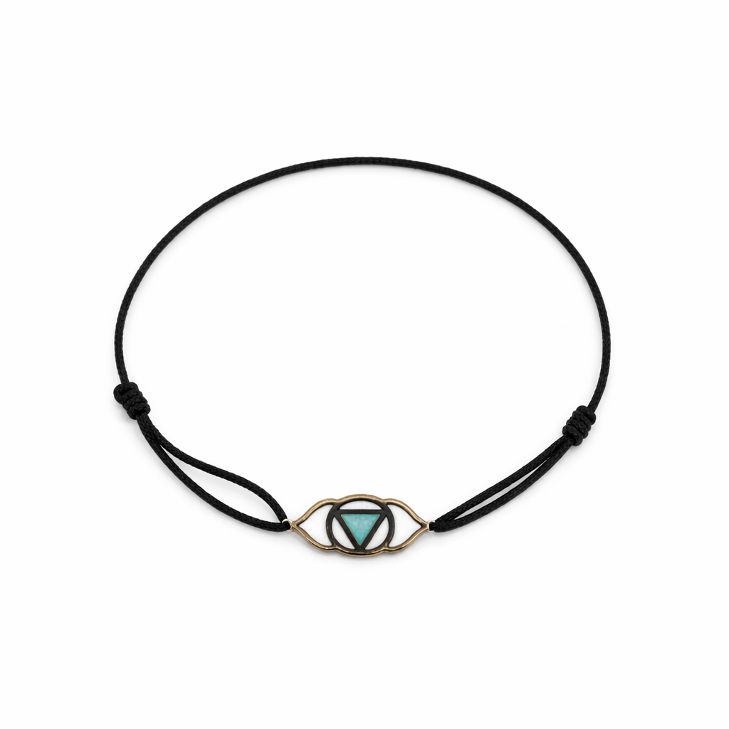 Silver Throat Chakra Bracelet