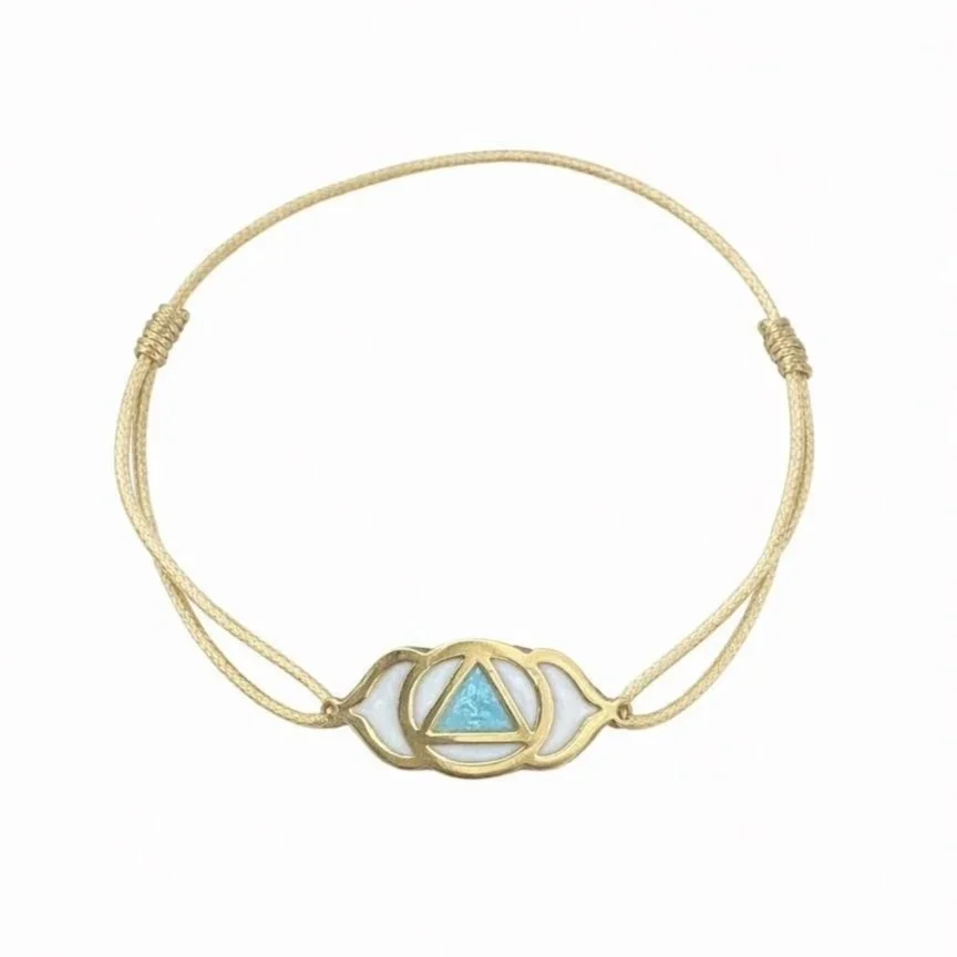 Gold Throat Chakra Bracelet