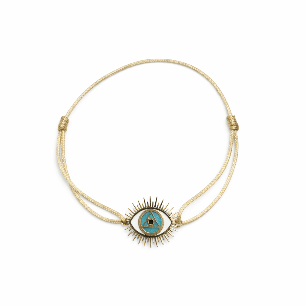 Gold Third Eye Chakra Bracelet