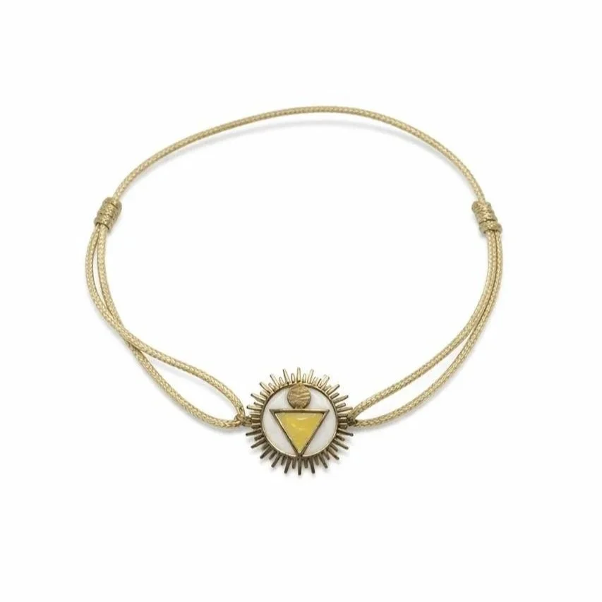 Gold Solar Chakra Bracelet