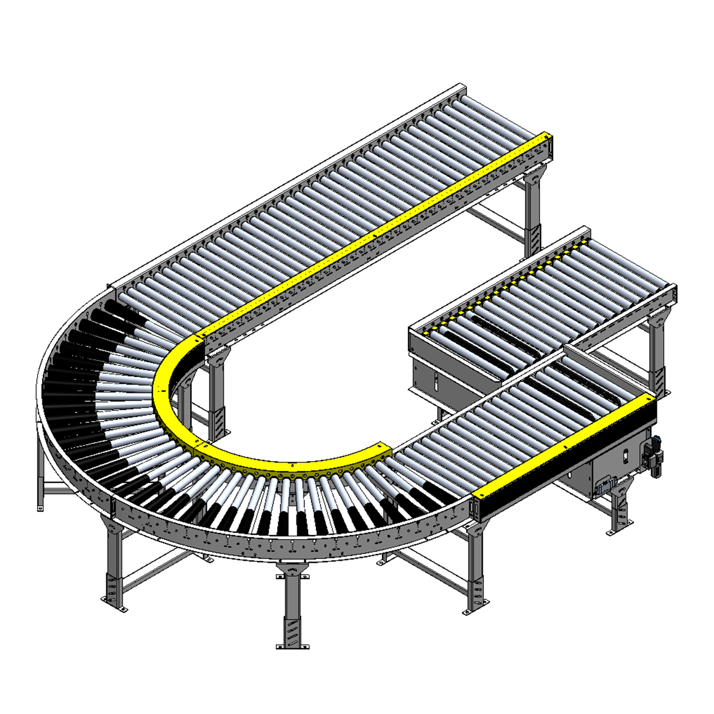 190 Poly-V MDR Live Roller Accumulation