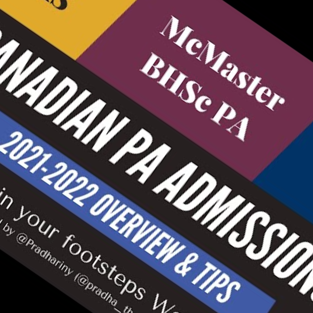 Episode 31: McMaster, Manitoba &amp; UofT, PA Admissions Overview