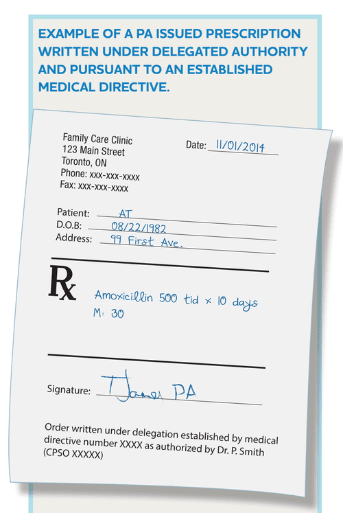 Pa Script Example Can Physician Assistants Prescribe in Canada? — CANADIAN PA