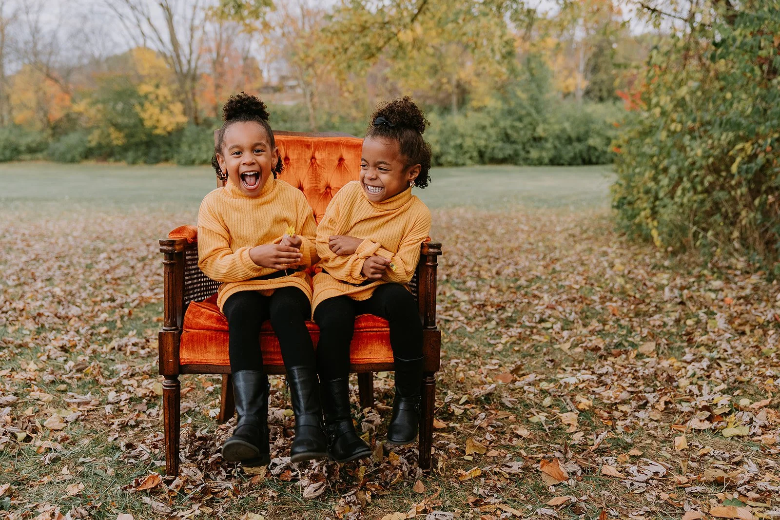 Festive November Minis Portrait with Siblings