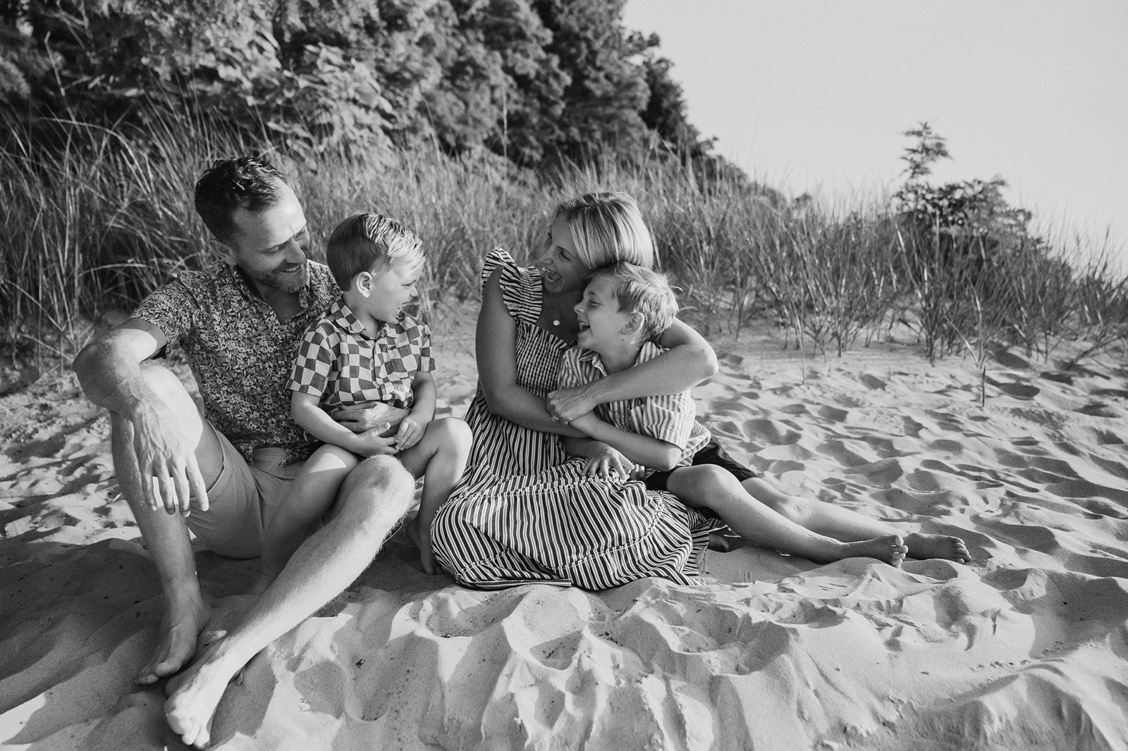 Family Fun at Lake Michigan