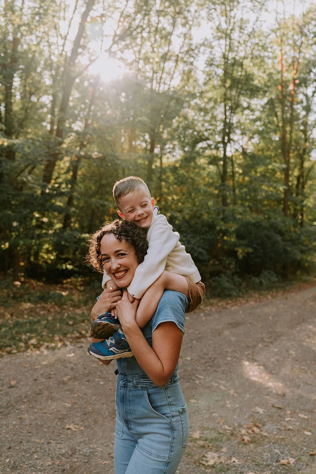 Mom and Son Candid Moment | Michigan Mini Sessions