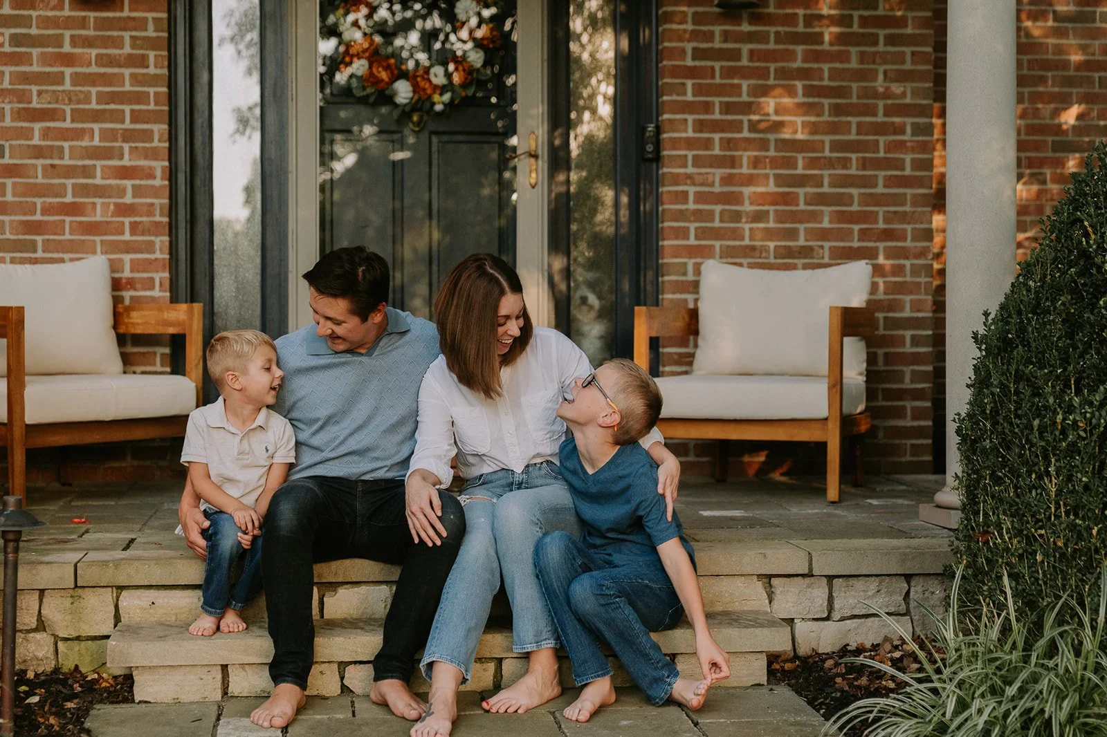 Joyful Porch Minis Session | South Bend Indiana Family Photographer