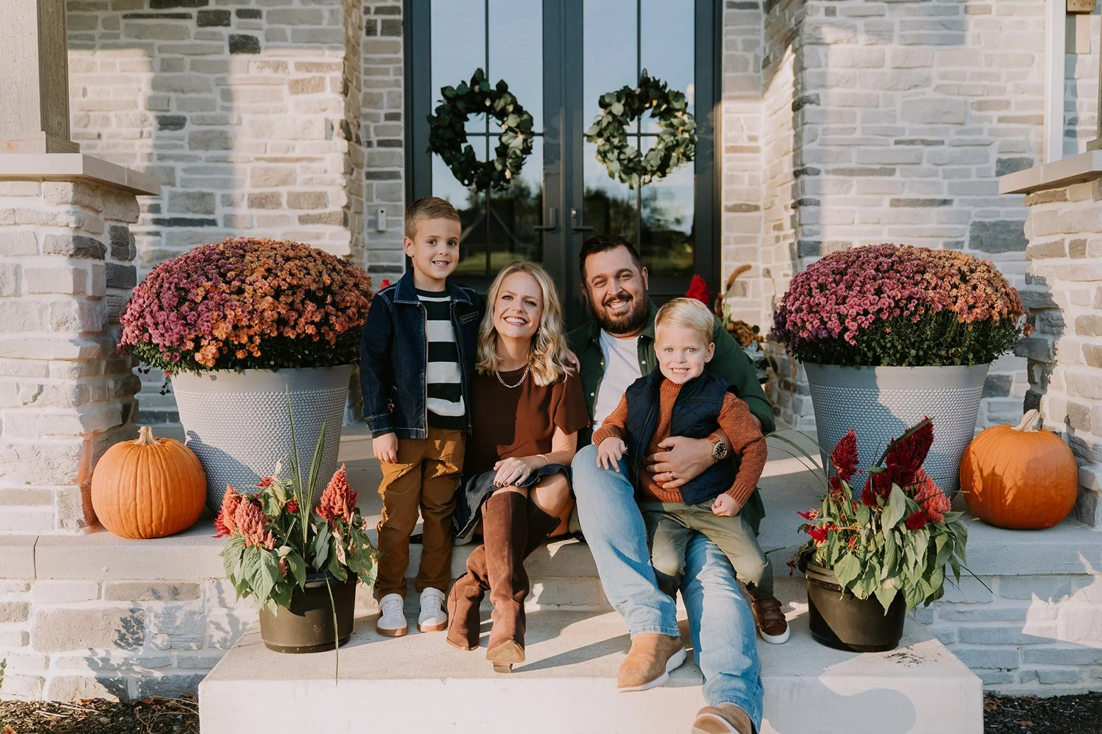 Fall Front Porch Minis Family Session | South Bend Indiana Family Photographer