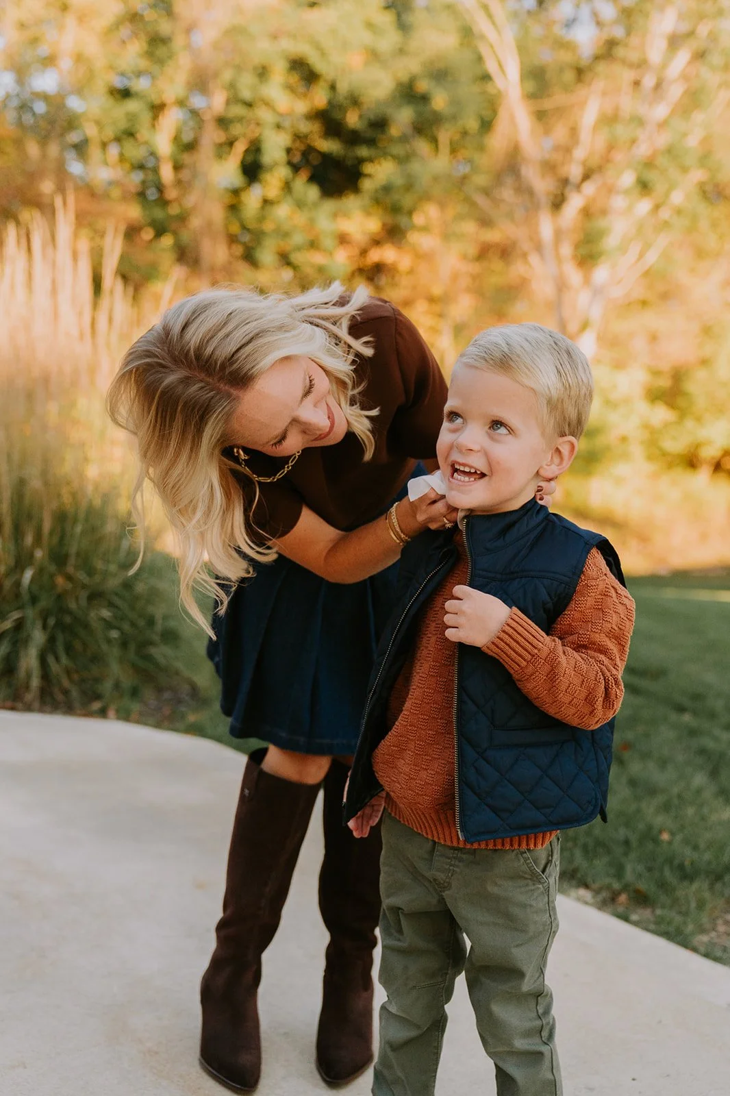 Playful Mom-and-Son Moment | Front Porch Minis