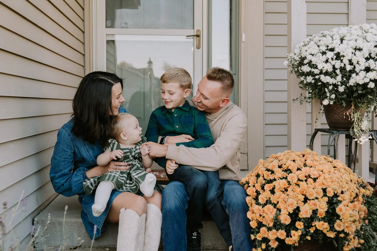 Candid Porch Moment with Toddler | Lifestyle Family Photography