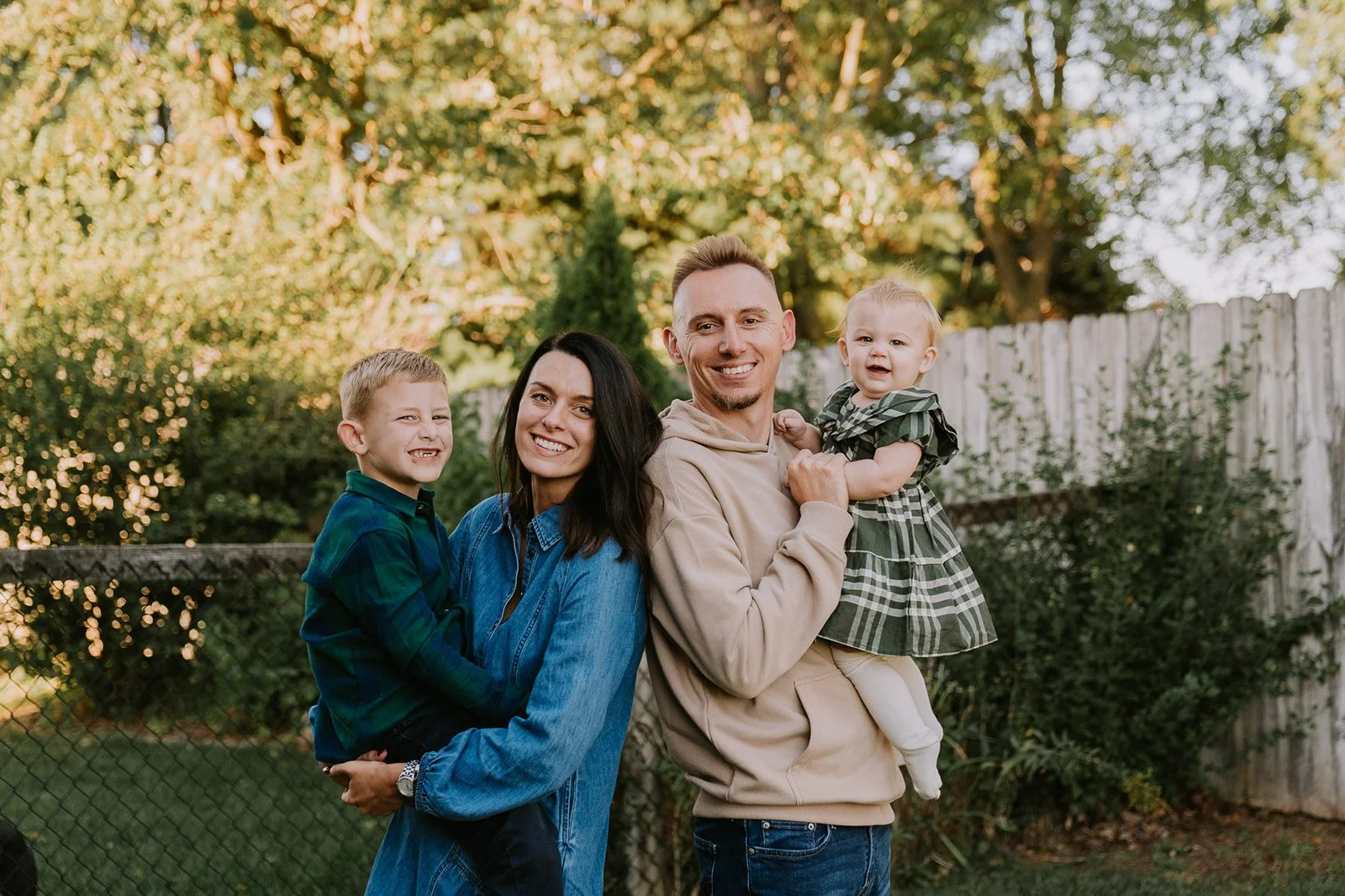 Backyard Family Portrait | South Bend Indiana Front Porch Minis