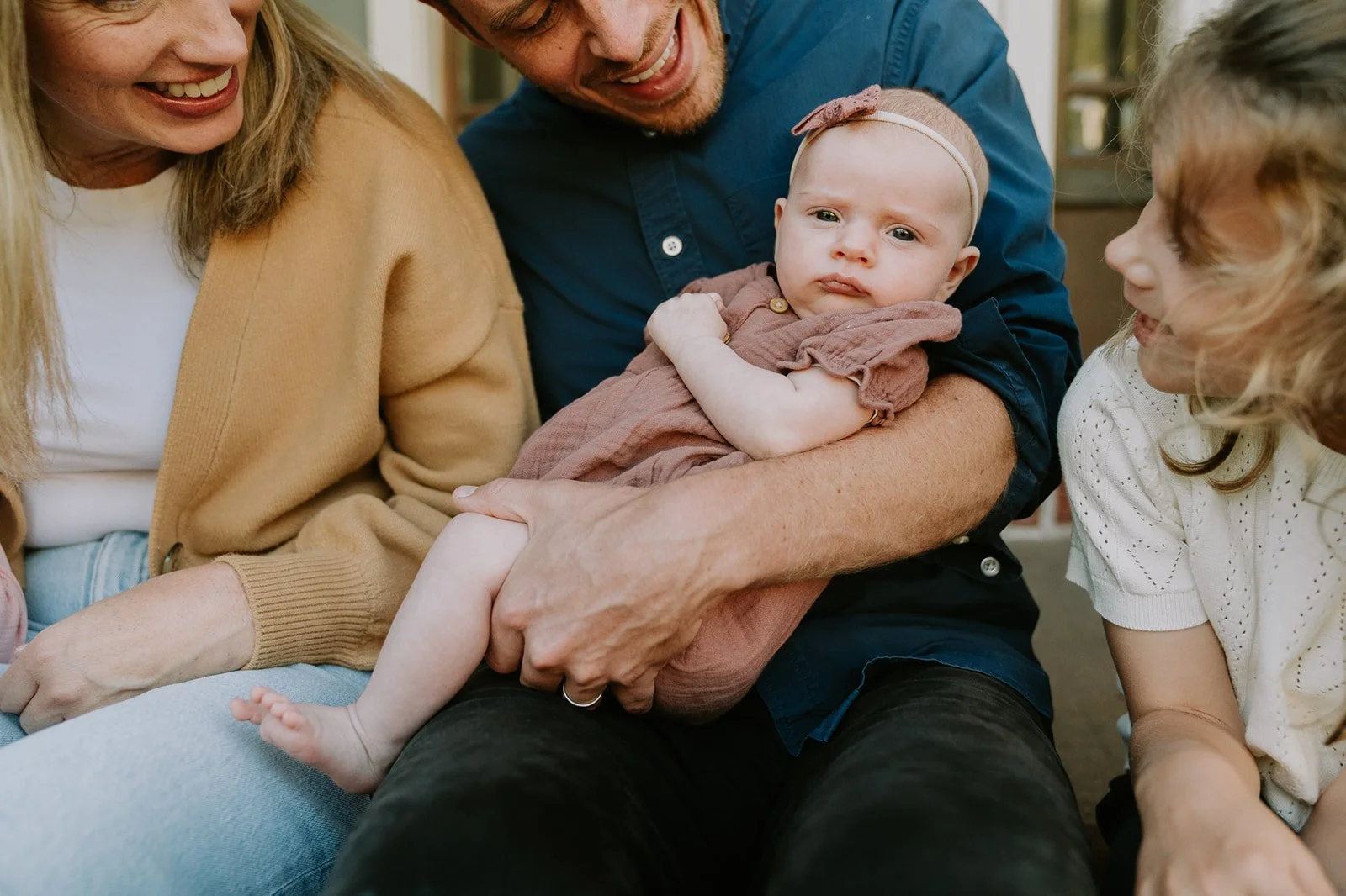 Baby Snuggles on the Porch | Lifestyle Family Photography