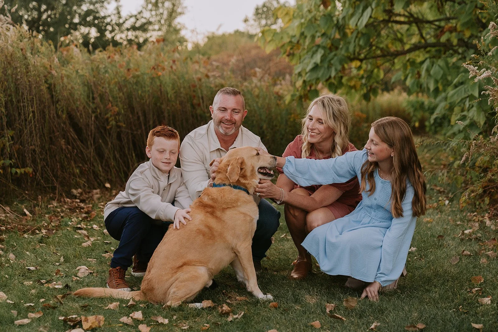 Playful Moment with Pup | Meadows Edge Fall Minis