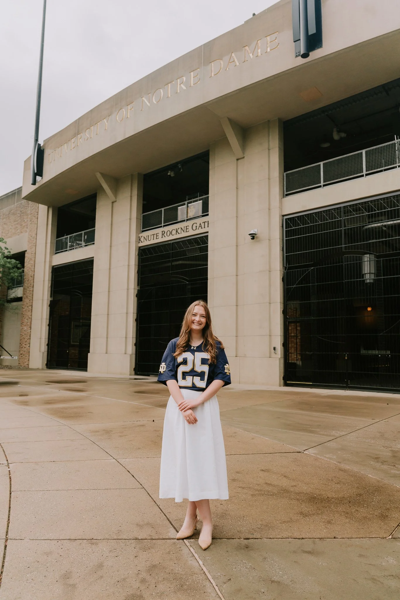 Football jersey over dress 