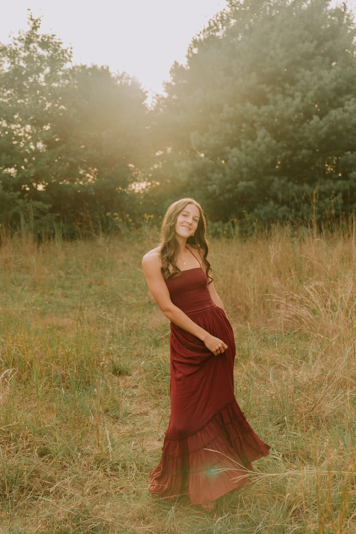 Senior pictures long gown