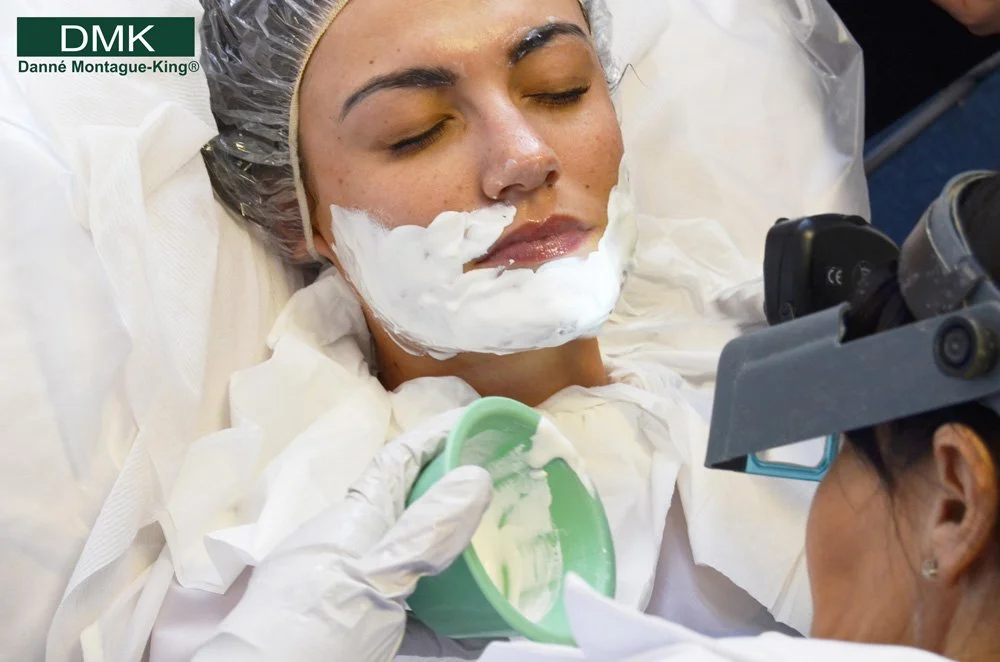 Woman having Alkaline Wash hair removal treatment
