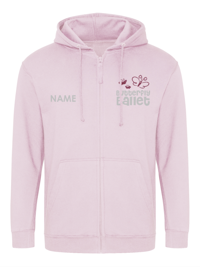 Butterfly Ballet Zipped Hoodie