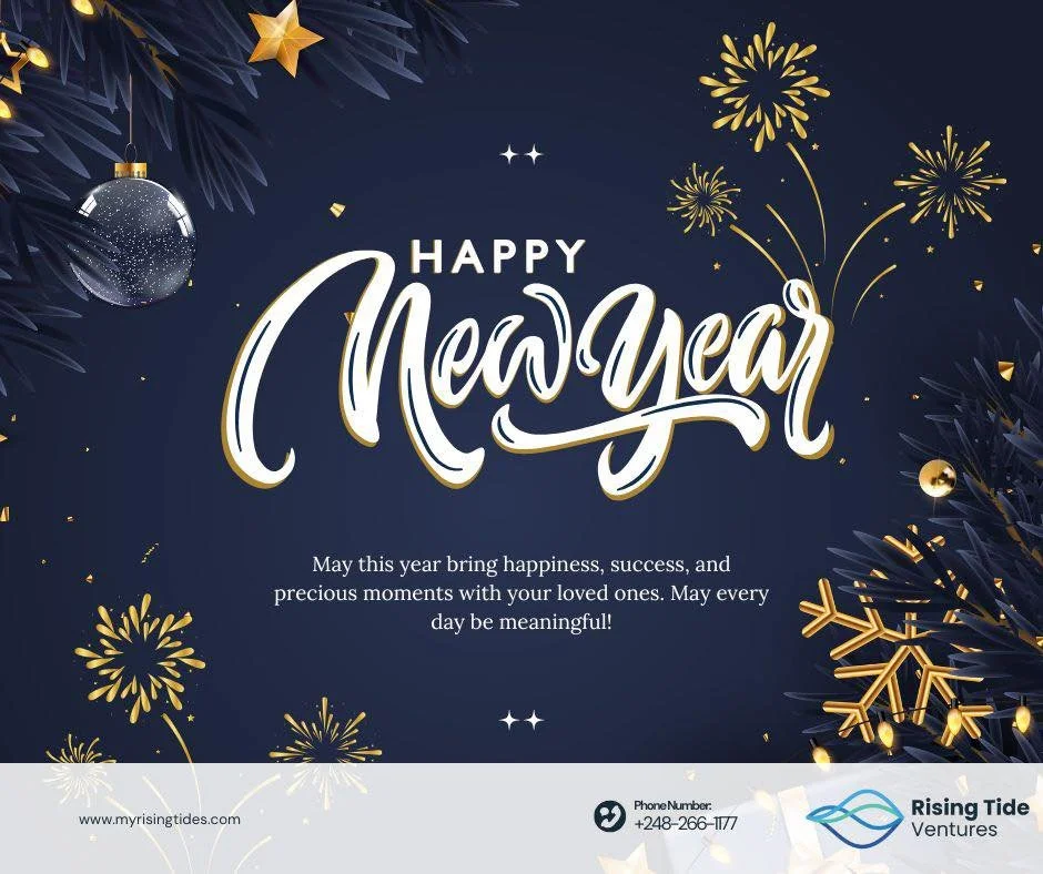 Happy New Year from Rising Tides Ventures!
Thank you for being part of our journey. We look forward to building more opportunities, growth, and success together in the year ahead.