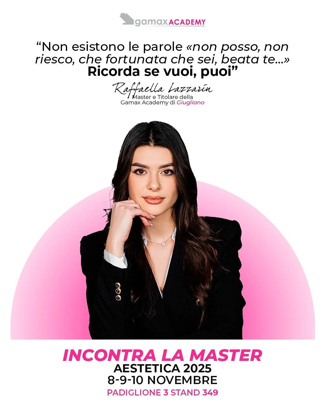 Dietro ogni successo c&rsquo;&egrave; una storia fatta di passione, impegno e formazione continua 💅🏻

Incontra la Master di Gamax Academy Giugliano ad #Aestetica2025 e scopri come trasformare la tua passione in un vero percorso professionale!

📍 P