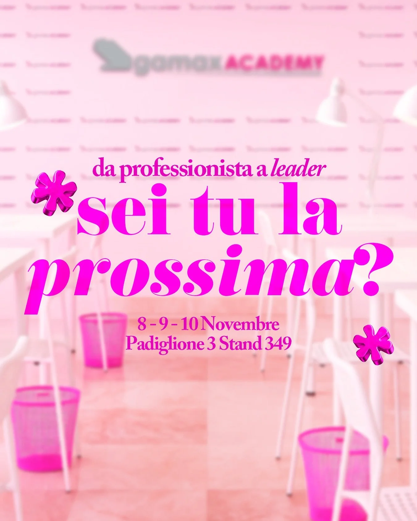 Manca pochissimo ad #Aestetica2025! 💖

Tre giorni interamente dedicati alla formazione, all&rsquo;ispirazione e al talento! ✨

Ti aspettiamo l&rsquo;𝟖, 𝐢𝐥 𝟗 𝐞 𝐢𝐥 𝟏𝟎 𝐧𝐨𝐯𝐞𝐦𝐛𝐫𝐞 al 𝐏𝐚𝐝𝐢𝐠𝐥𝐢𝐨𝐧𝐞 𝟑, 𝐒𝐭𝐚𝐧𝐝 𝟑𝟒𝟗 per scoprire