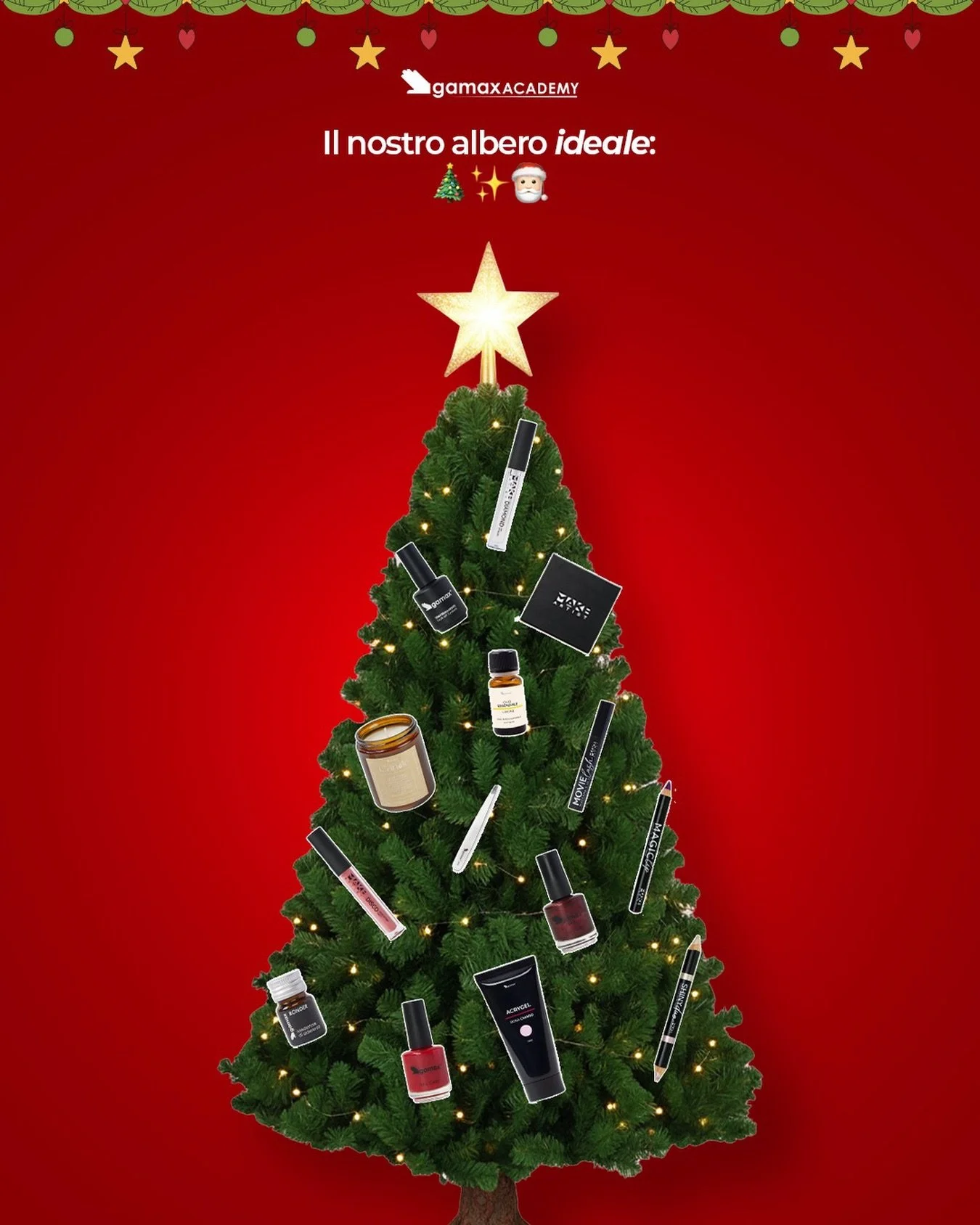 Il nostro albero &egrave; 100% #Gamaxapproved!

Perch&eacute; palette, Gel e semipermanenti non bastano mai! 🎁💖

Ti aspetta un nuovo corso #Gamax sotto l&rsquo;albero?🎄

Scopri di pi&ugrave; sulla nostra offerta formativa su gamaxacademy.com ✨

#f