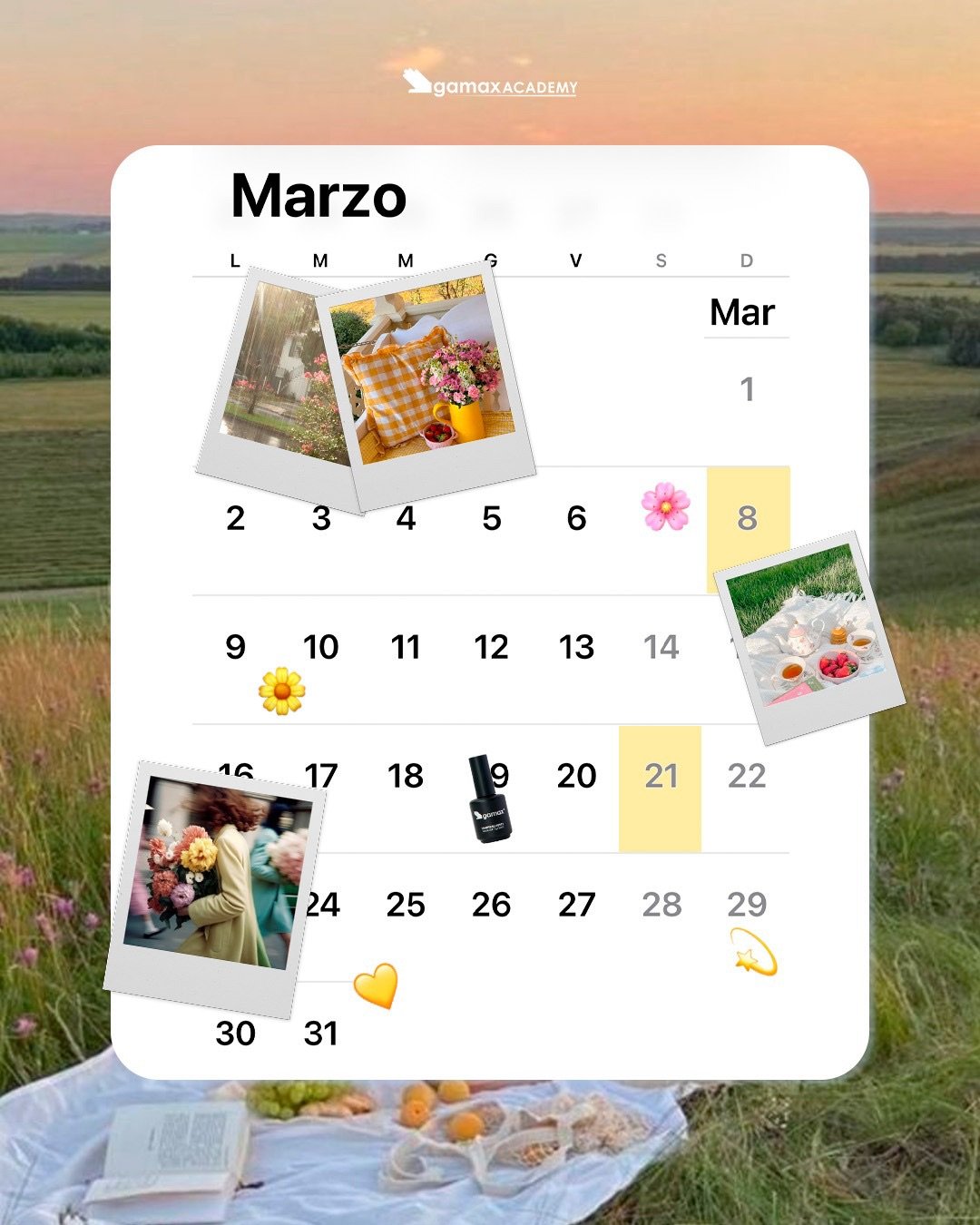 Sta arrivando la primavera e noi abbiamo solo un&rsquo;ossessione: la Formazione e i nuovi corsi in partenza nelle nostre Gamax Academy! 🌸✨💅🏻

Inizia il mese con il corso che fa per te! 

Scopri il nostro calendario e iscriviti alla Gamax Academy 
