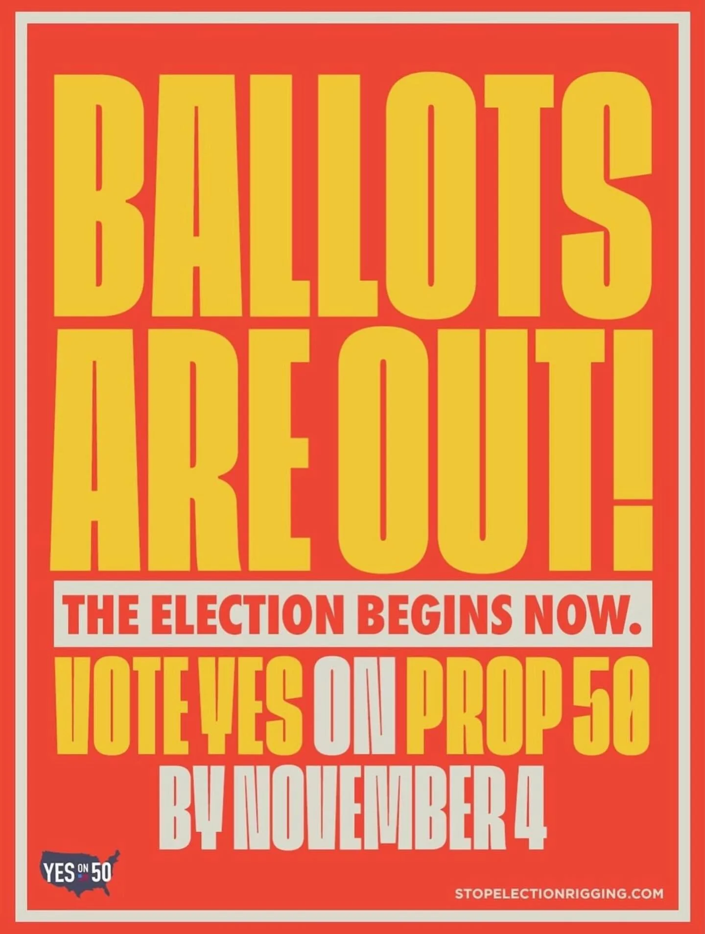 Vote YES on Prop 50 on or before November 4th.

#vote #yeson50