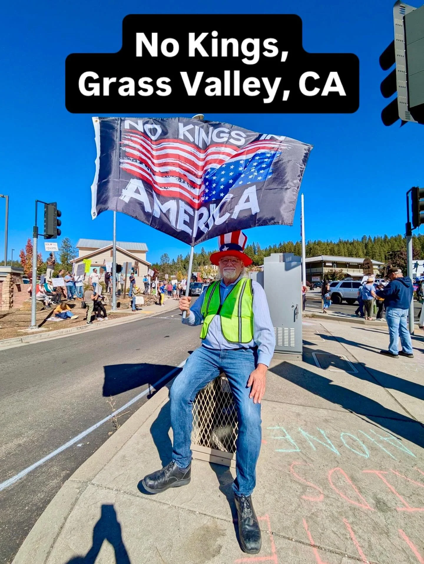 No Kings in Grass Valley, CA - population 14k. #noking
