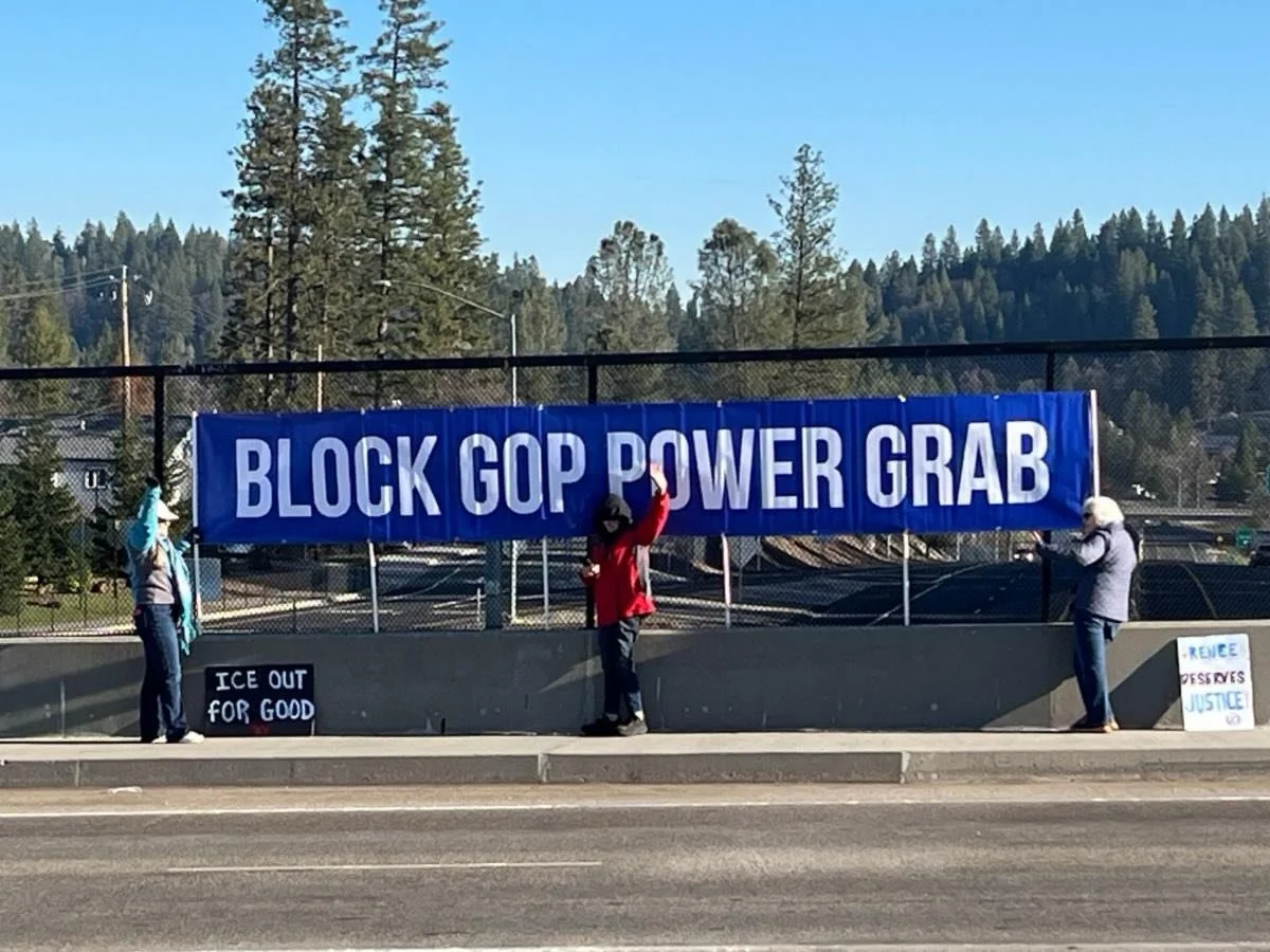 Across the country, communities are using overpasses and bridges to display banners and signs that decry the Trump administration&rsquo;s failings.

Here in Nevada County, the Bridge Brigade is a group of activists dedicated to spicing up your mornin