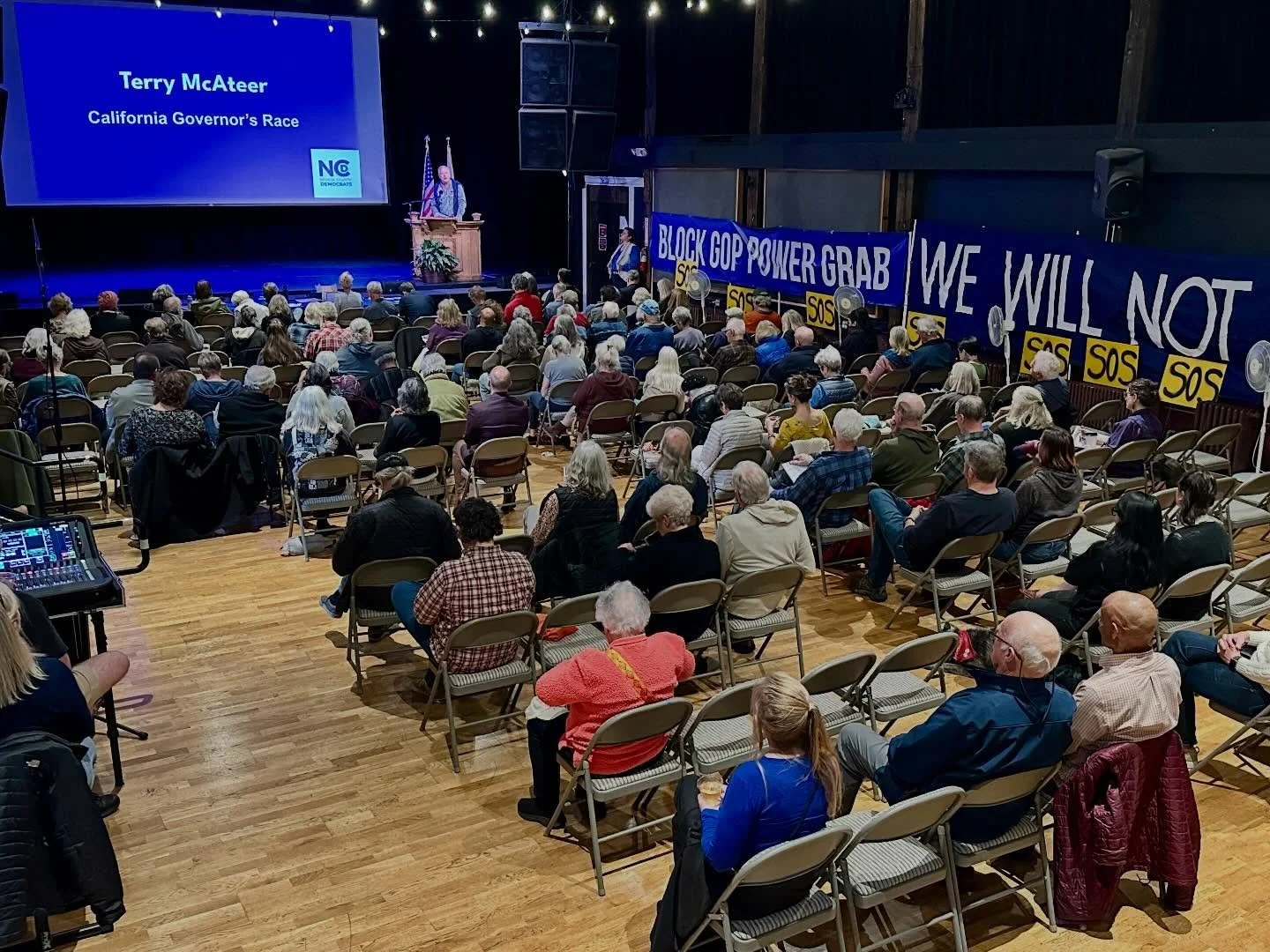 We had a wonderful turnout at this evening&rsquo;s candidate forum at the Miner&rsquo;s Foundry in Nevada City hosted by @nevadacountydemocrats and @indivisiblenc_ca !
