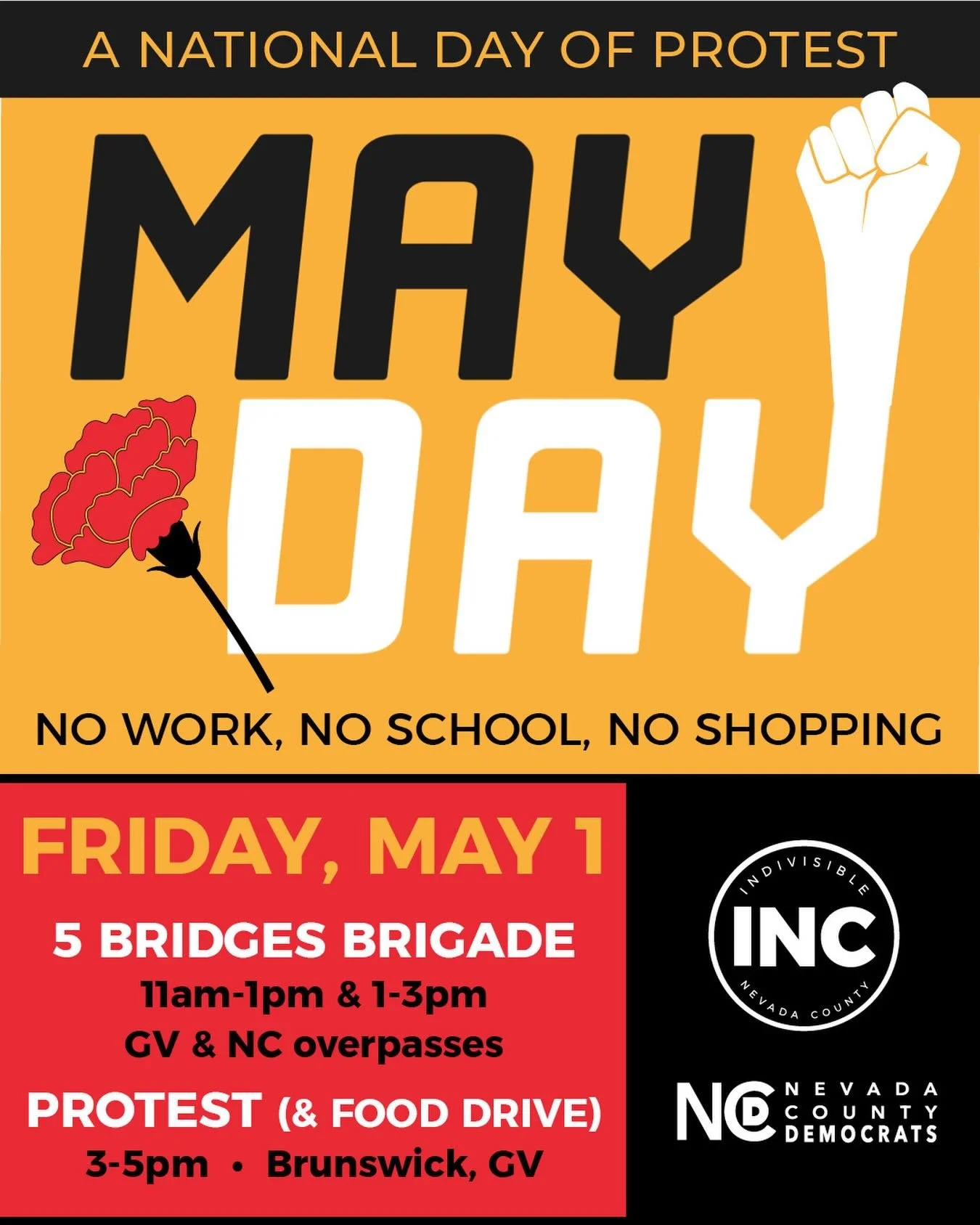 On Friday May 1st, a nationwide protest is planned to express solidarity. This will be a nonviolent act of economic disruption. No work, no school, no shopping. &ldquo;MayDay&rdquo; and SOS are also distress signals - and this is a moment of distress