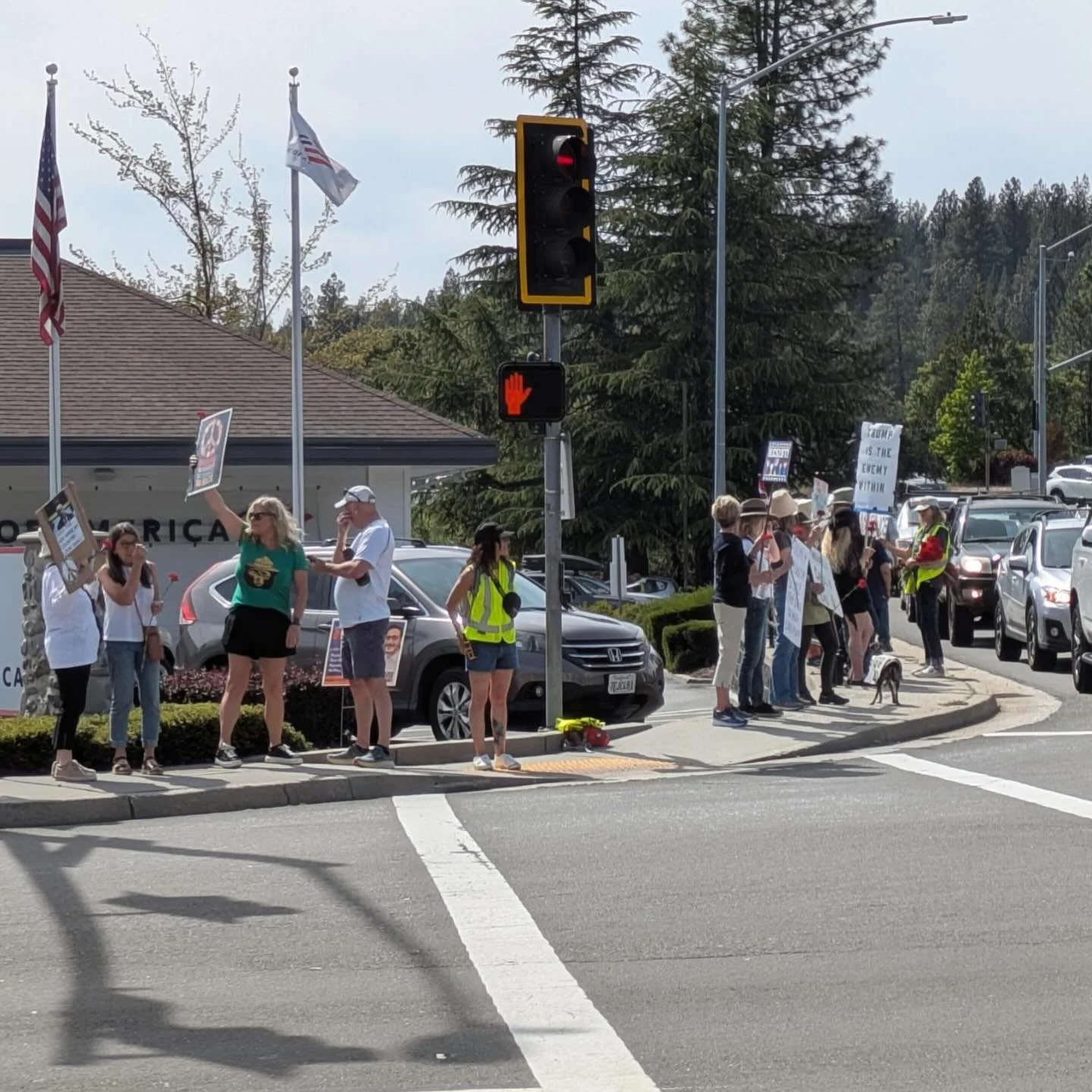 Nevada County May Day demonstration.

#mayday