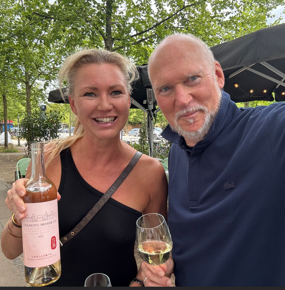 Anne Koester from HAPS presenting our White Cabernet in Copenhagen.