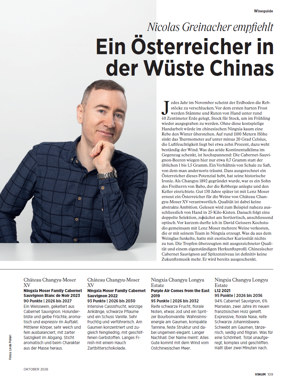 VINUM | Ein Österreicher inder Wüste Chinas
