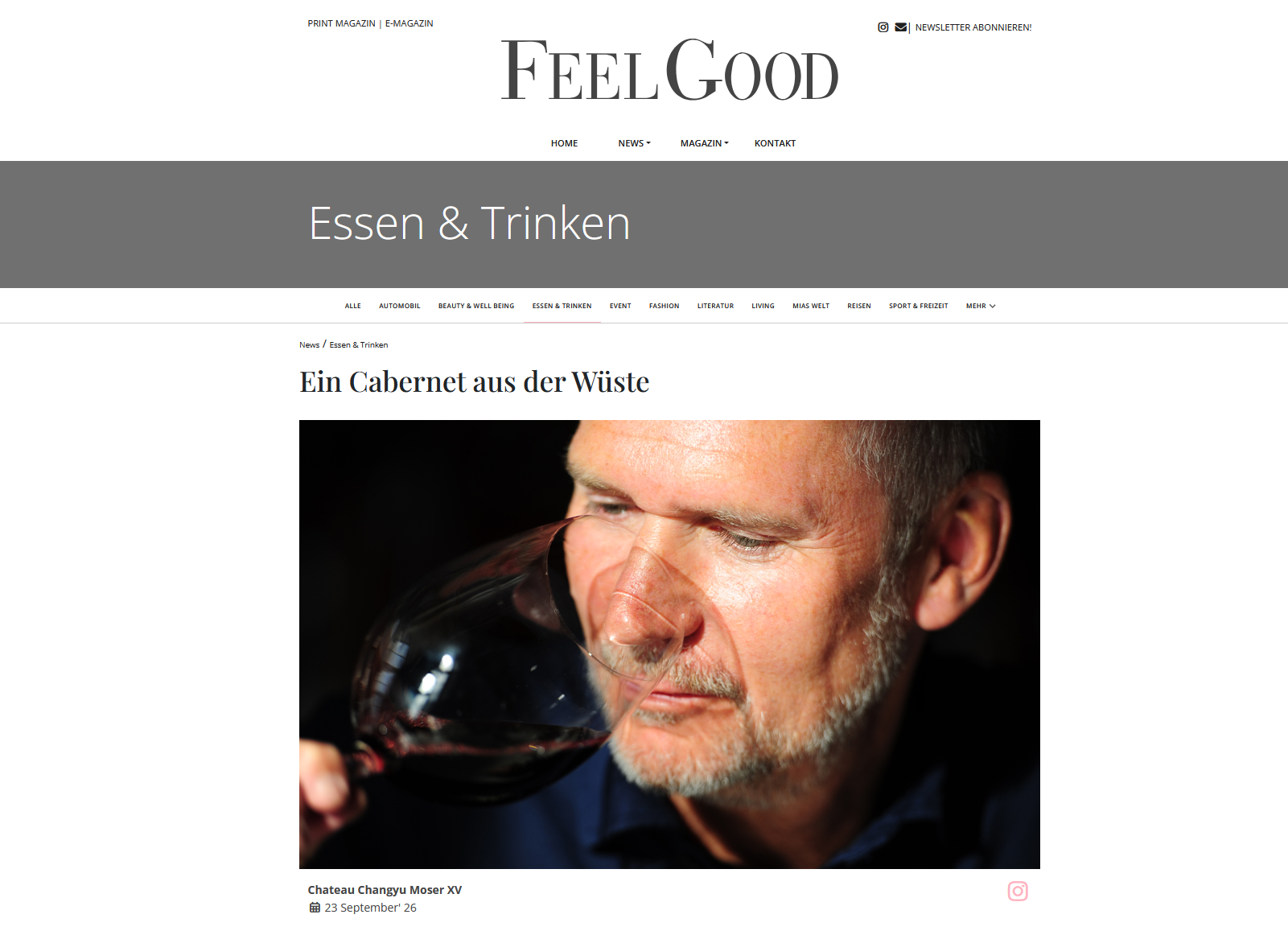 FEEL GOOD | Ein Cabernet aus der Wüste