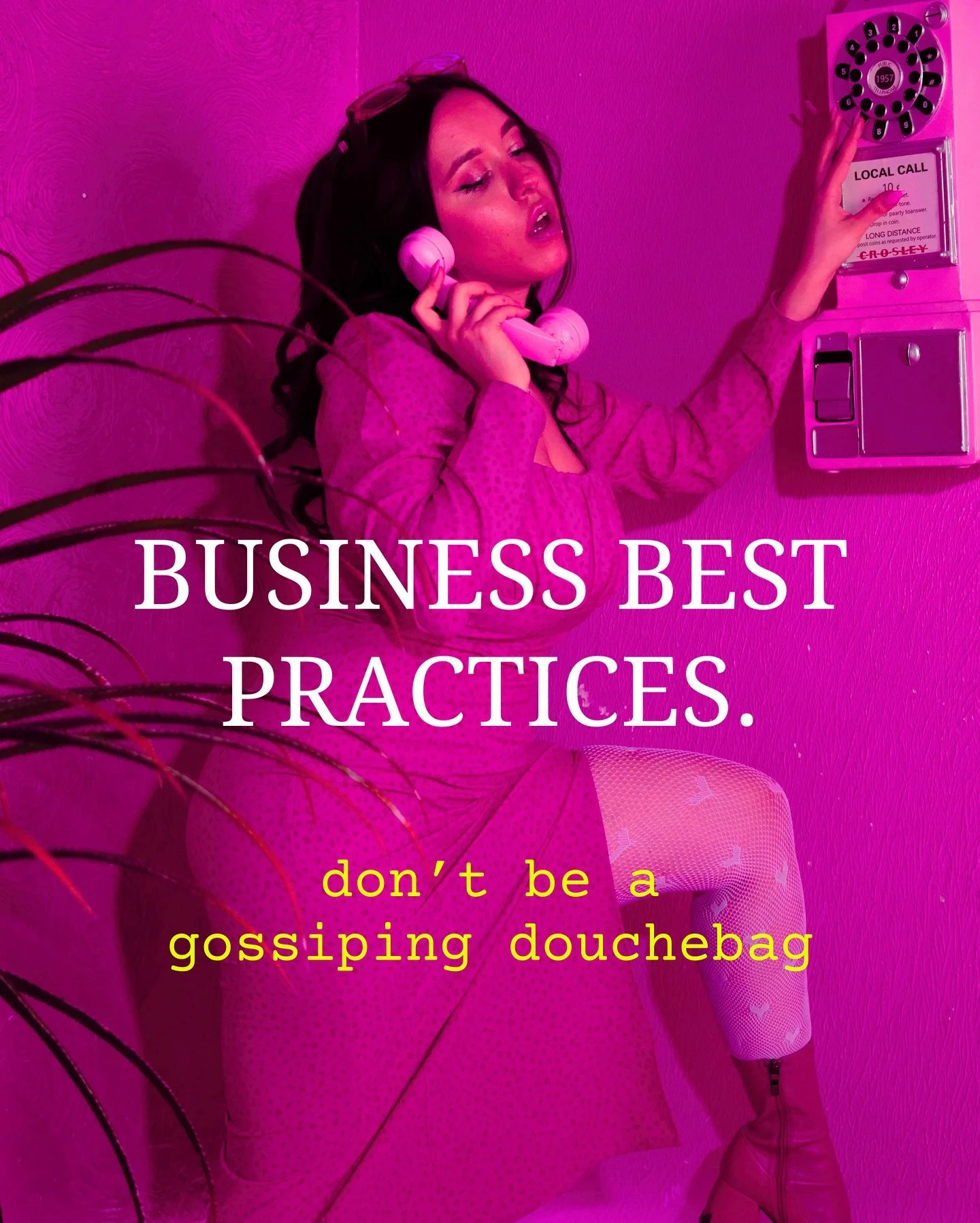 In acting, we&rsquo;re taught not to gossip.
 Not just because it&rsquo;s unprofessional&mdash;but because it disrupts the intimacy and trust that make the work work.
 A cast needs connection.
 A scene partner needs safety.
 And community&mdash;wheth