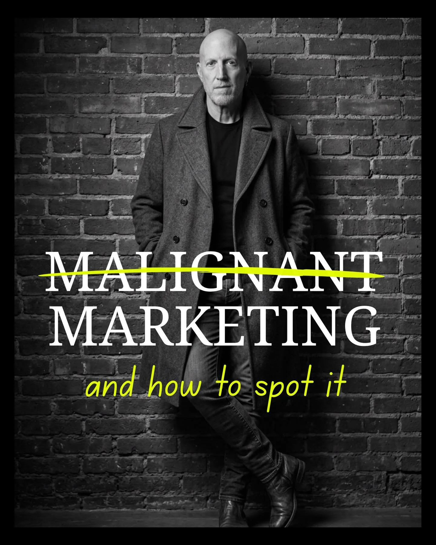Malignant marketing is KILLING creativity + trust.

It&rsquo;s the manipulative tactics that exploits your fears&mdash;FOMO traps, &lsquo;quick fixes,&rsquo; and secret formulas. 

It wrecks your mental health (hello, anxiety!), increases personal fi