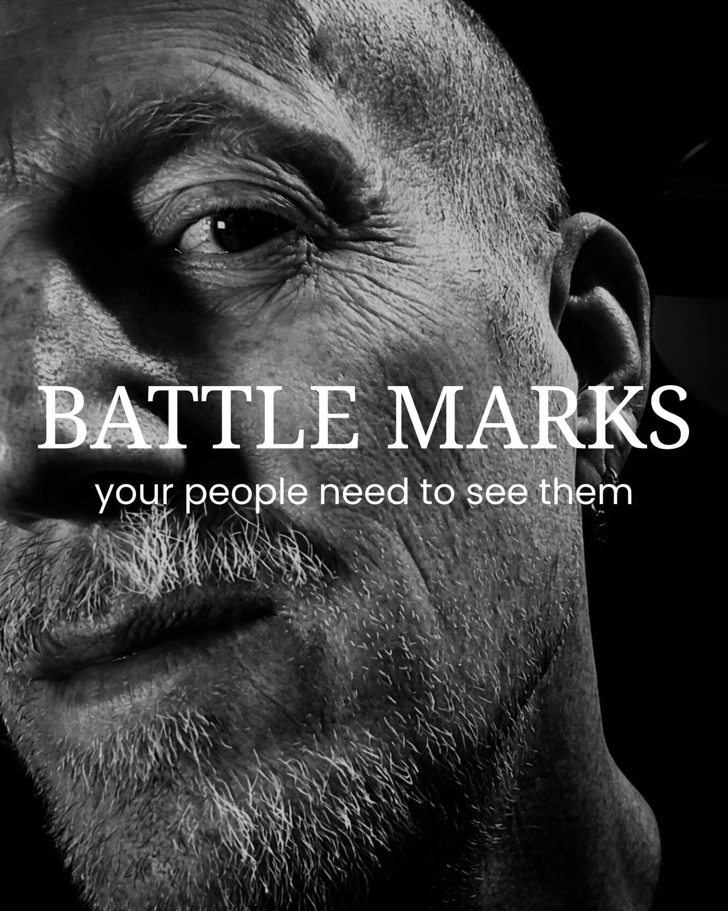BATTLE MARKS - Your creative clients need to see them
For years, I wore the mask. 

Smooth. Polished. &ldquo;Successful.&rdquo;

Behind closed doors? 

Not even close.

I hid my sensitivity. 
My mood swings. 

The anxiety that froze me mid-sentence.
