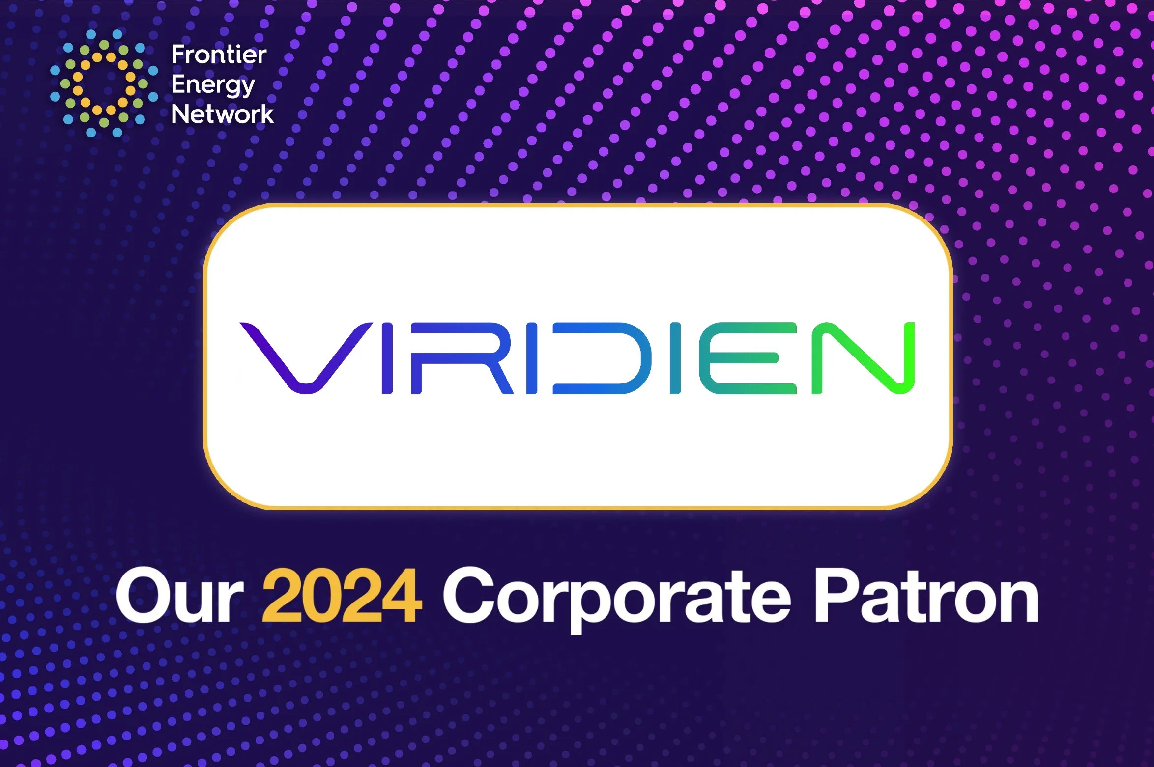 Frontier Energy Network Announces CGG as Corporate Patron 2024