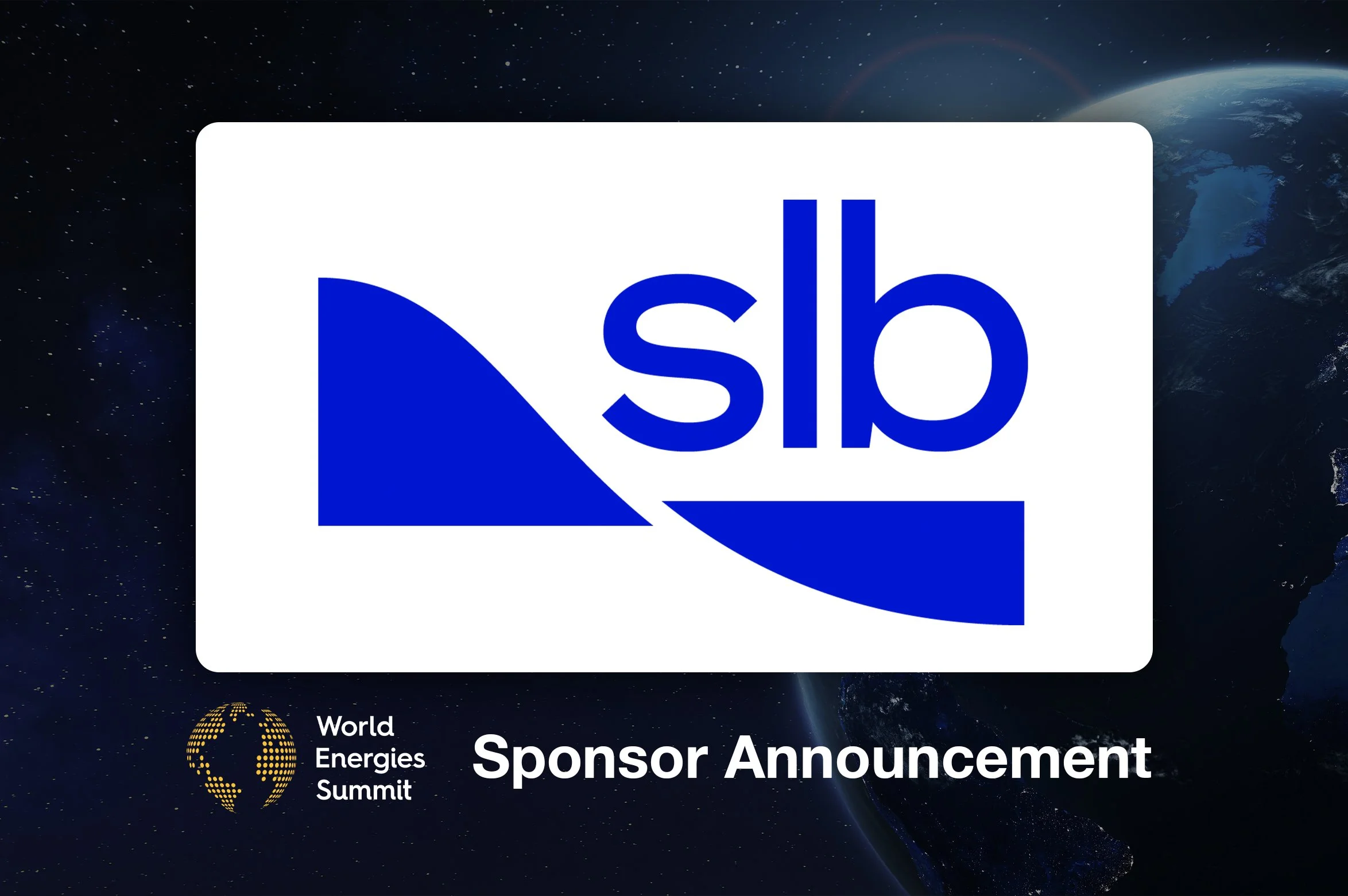 SLB Confirmed as Gold Sponsor at World Energies Summit