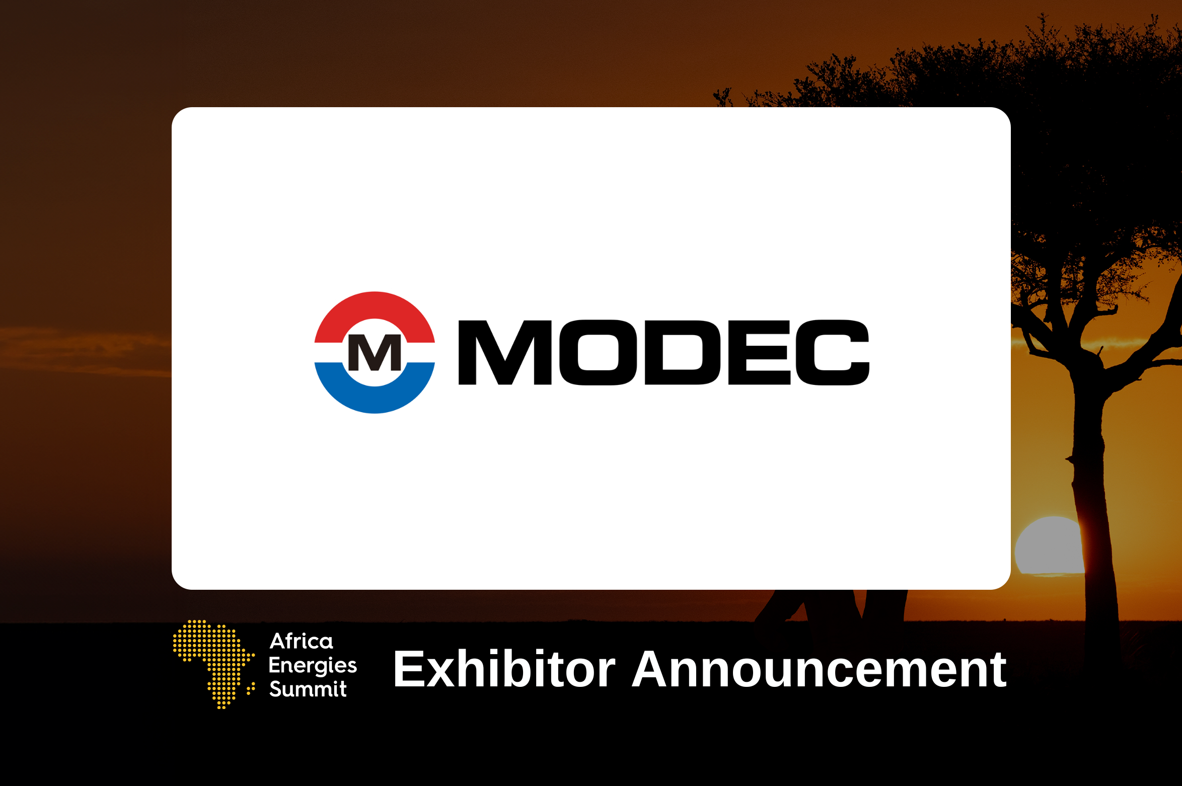 MODEC Confirmed as Executive Exhibitor at the Africa Energies Summit