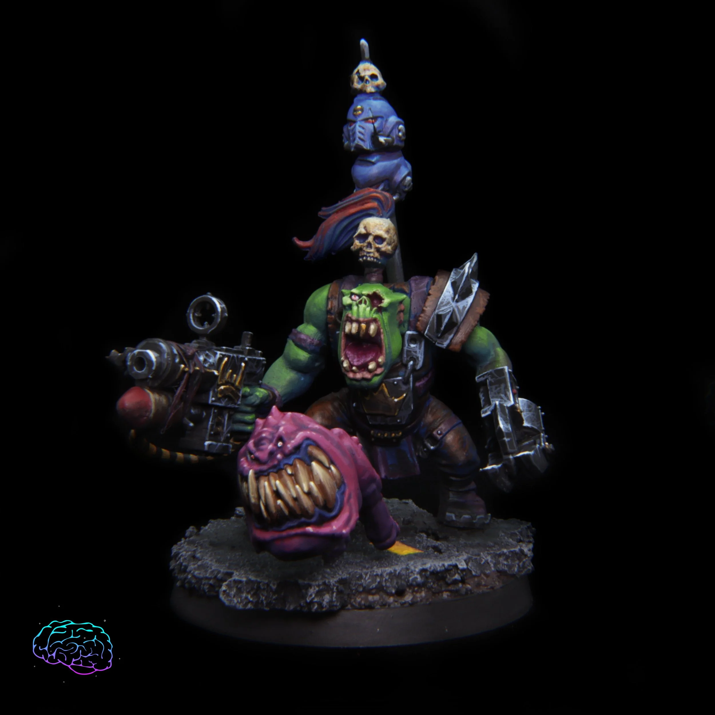 Ork Warboss with Attack Squig